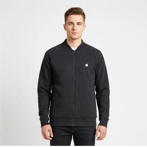 Apple Employee Tech Jacket Sz
M Grey/Navy Full Zip Bomber